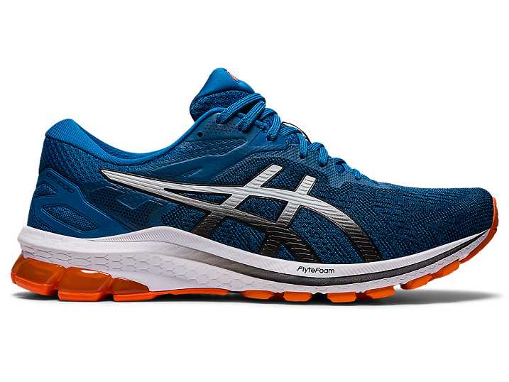 Men's Asics GT-1000 10 Walking Shoes Blue / Black | Israel-9864075