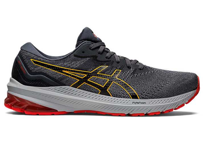 Men's Asics GT-1000 11 EXTRA WIDE Running Shoes Grey / Black | Israel-3827605