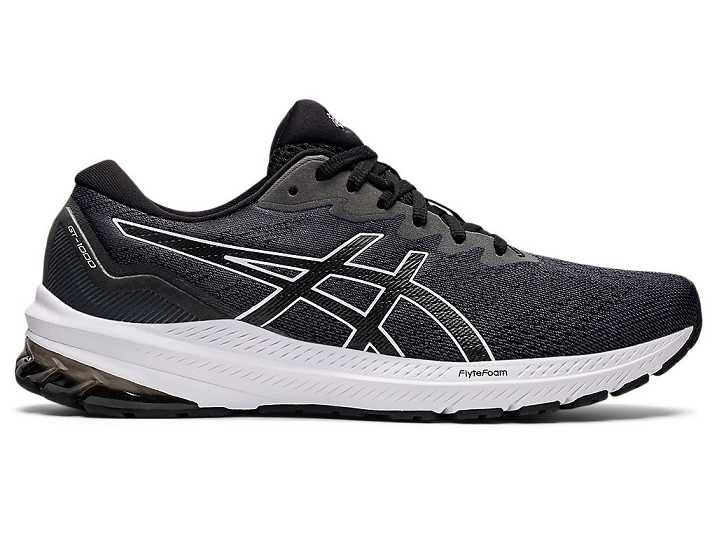 Men's Asics GT-1000 11 Walking Shoes Black / White | Israel-2948510