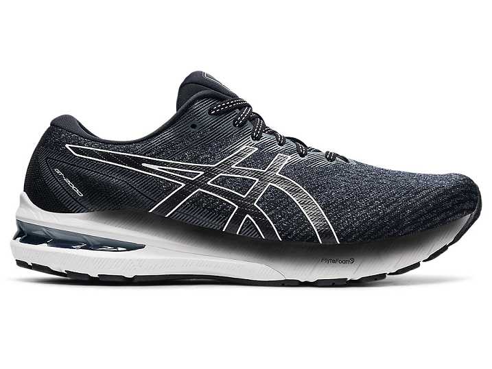 Men's Asics GT-2000 10 EXTRA WIDE Running Shoes Black / White | Israel-9376204