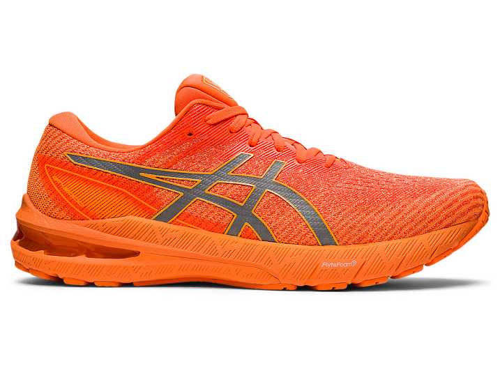 Men's Asics GT-2000 10 LITE-SHOW Running Shoes Orange | Israel-9158470