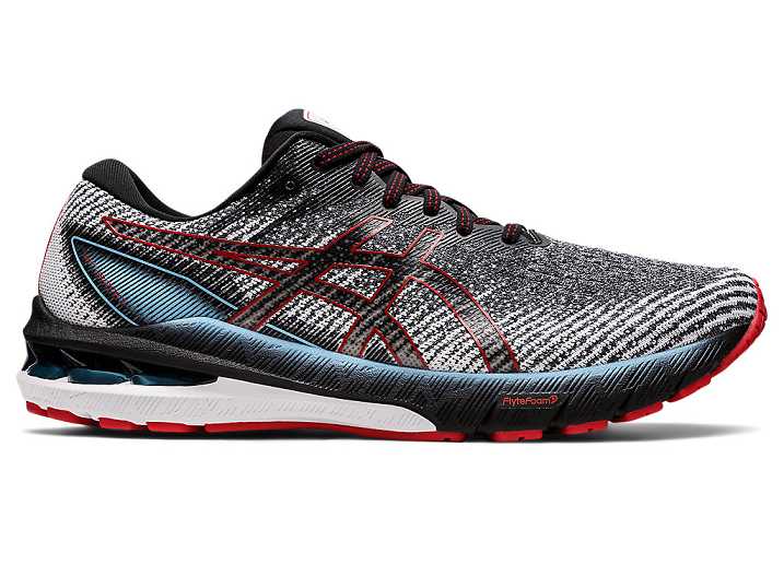 Men's Asics GT-2000 10 Running Shoes Black / Red | Israel-0138276