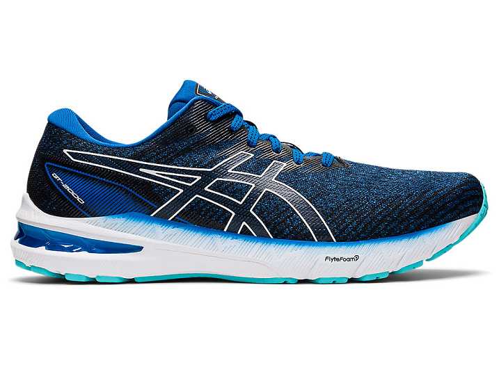 Men's Asics GT-2000 10 Running Shoes Blue / White | Israel-5216804
