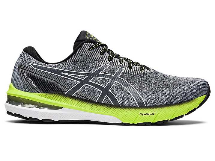 Men's Asics GT-2000 10 Running Shoes Grey / White | Israel-6194523