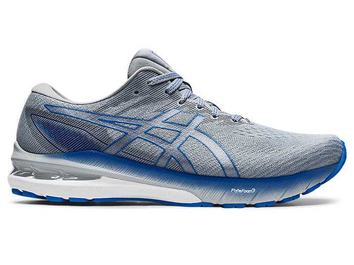 Men's Asics GT-2000 10 WIDE Running Shoes Grey / Blue | Israel-0972361