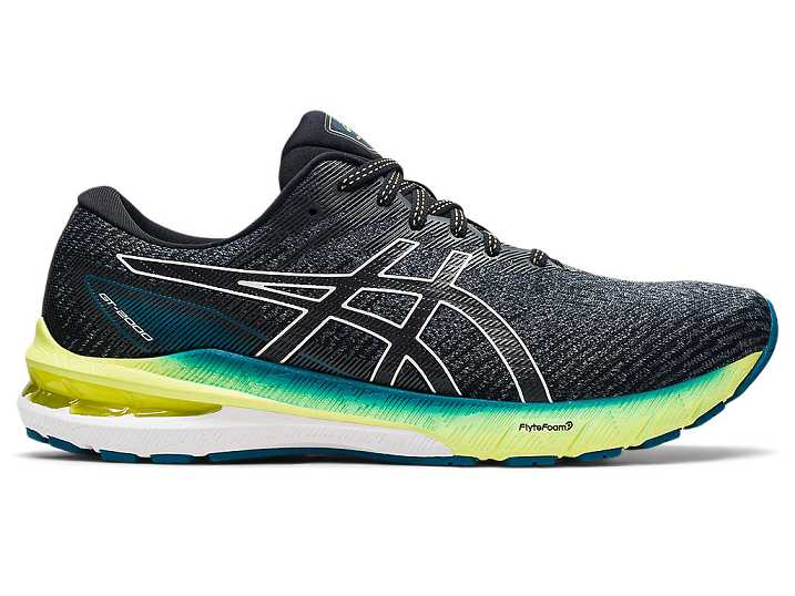 Men's Asics GT-2000 10 WIDE Running Shoes Black / Deep Grey | Israel-2051367