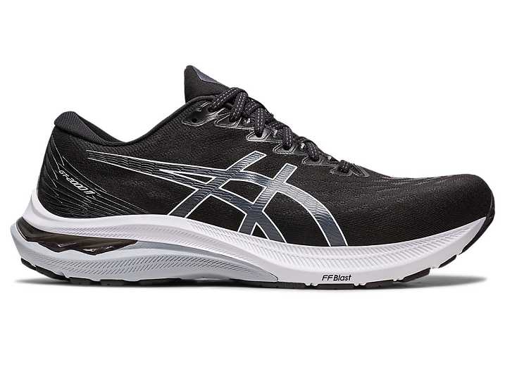 Men's Asics GT-2000 11 EXTRA WIDE Running Shoes Black / White | Israel-7319850