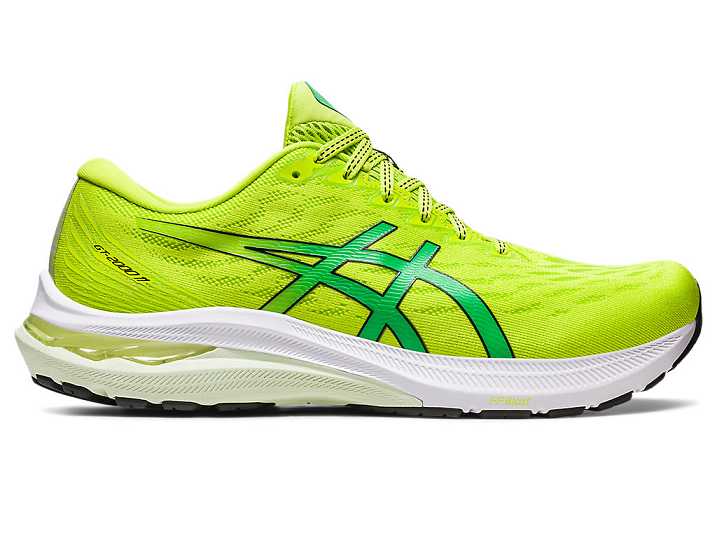 Men's Asics GT-2000 11 Running Shoes Light Green / Black | Israel-0649812
