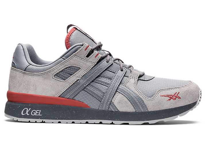 Men's Asics GT-II RE Sneakers Grey / Red Dark Red | Israel-2391458