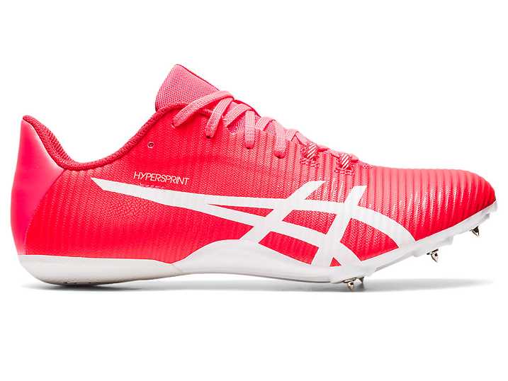 Men's Asics HYPERSPRINT 8 Track Shoes Pink / White | Israel-4819036