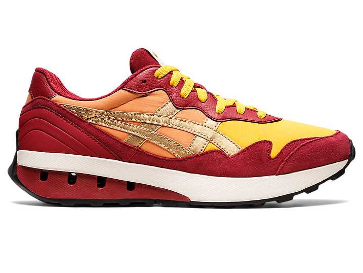 Men's Asics JOGGER X81 Sneakers Orange / Burgundy | Israel-8215430