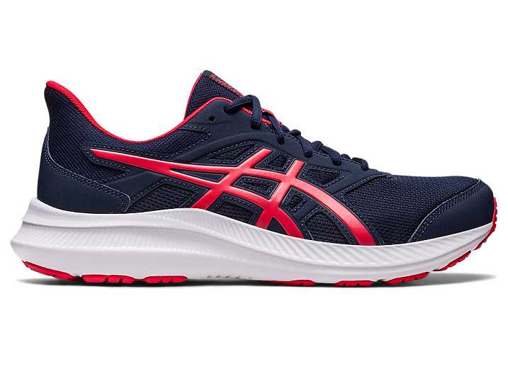 Men's Asics JOLT 4 EXTRA WIDE Running Shoes Navy / Red | Israel-0859134