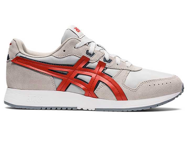 Men's Asics LYTE CLASSIC Sneakers Grey / Red | Israel-5846193