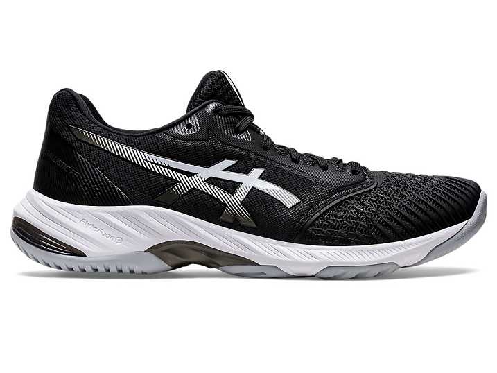 Men's Asics NETBURNER BALLISTIC FF 3 Volleyball Shoes Black / White | Israel-4651079