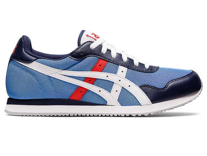 Men's Asics TIGER RUNNER Sneakers Blue / White | Israel-8029517