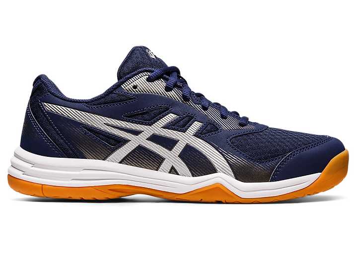 Men's Asics UPCOURT 5 Volleyball Shoes Navy / Silver | Israel-0246857