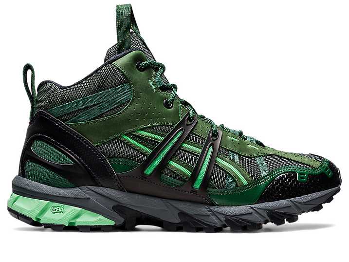 Men's Asics US2-S GEL-SONOMA 15-50 MT Sneakers Green / Dark Grey | Israel-8915370