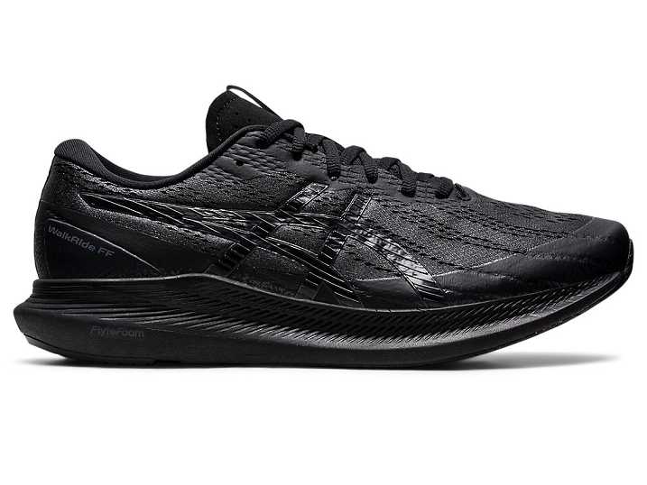 Men's Asics WALKRIDE FF Walking Shoes Black / Deep Grey | Israel-9718023
