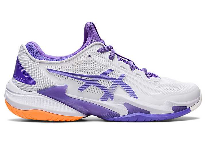 Women's Asics COURT FF 3 Tennis Shoes White / Purple | Israel-6958702