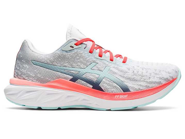Women's Asics DYNABLAST 2 Running Shoes White / Blue | Israel-3860472
