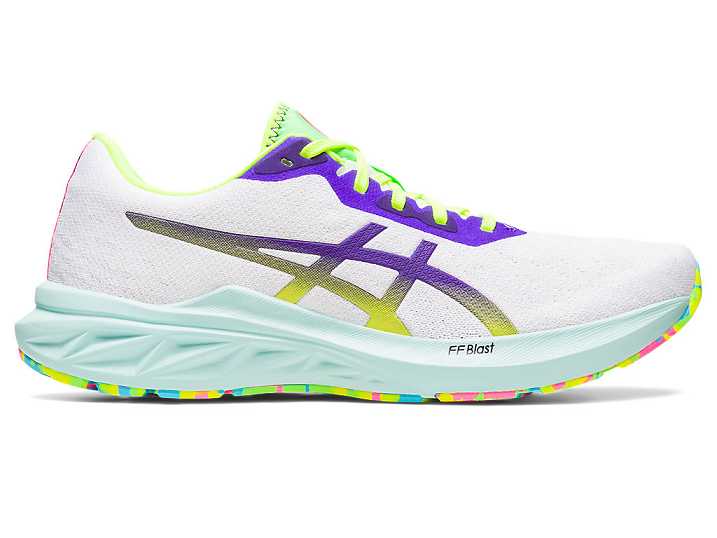 Women's Asics DYNABLAST 2 Running Shoes White / Royal | Israel-7314598