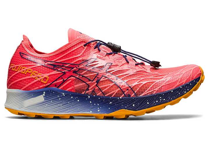 Women's Asics FujiSpeed Trail Running Shoes Orange / Blue | Israel-3189762