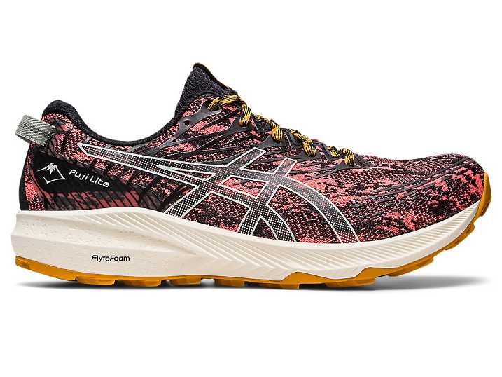 Women's Asics Fuji Lite 3 Trail Running Shoes Orange / Light Olive | Israel-0563849