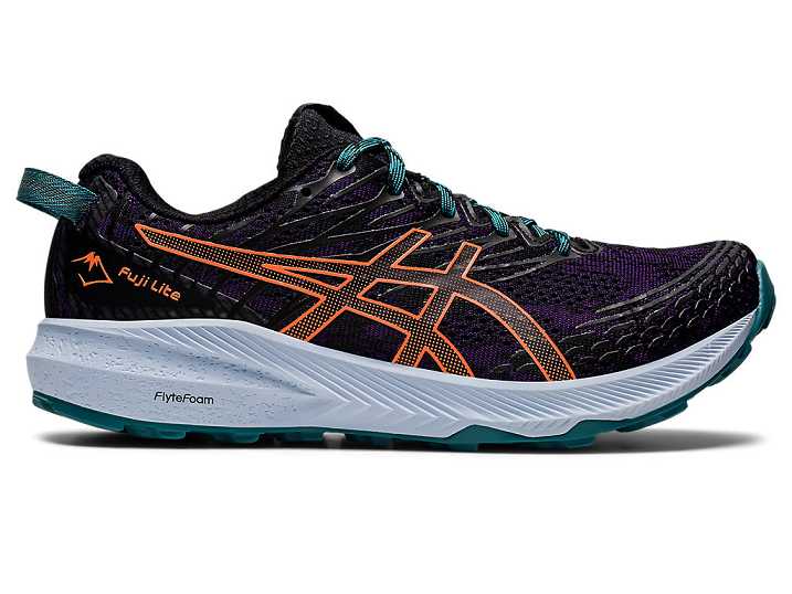 Women's Asics Fuji Lite 3 Trail Running Shoes Dark Purple / Orange | Israel-4187360