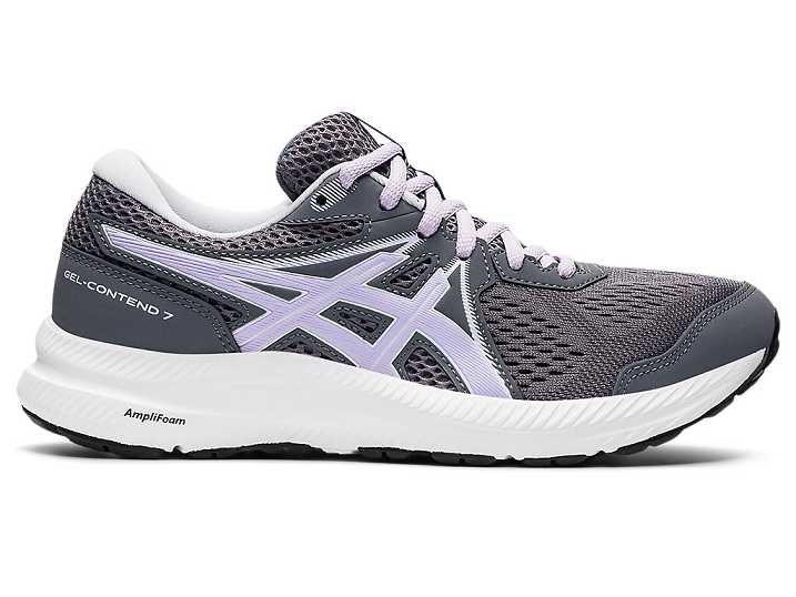Women's Asics GEL-CONTEND 7 WIDE Walking Shoes Black | Israel-9712845