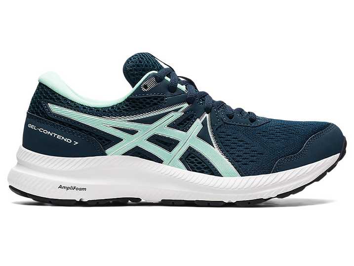 Women's Asics GEL-CONTEND 7 Walking Shoes Blue | Israel-9215746