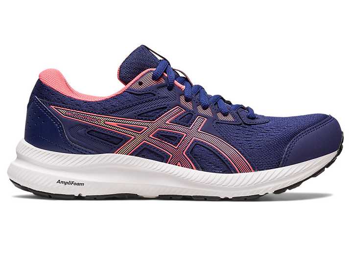 Women's Asics GEL-CONTEND 8 WIDE Running Shoes Blue | Israel-2306547