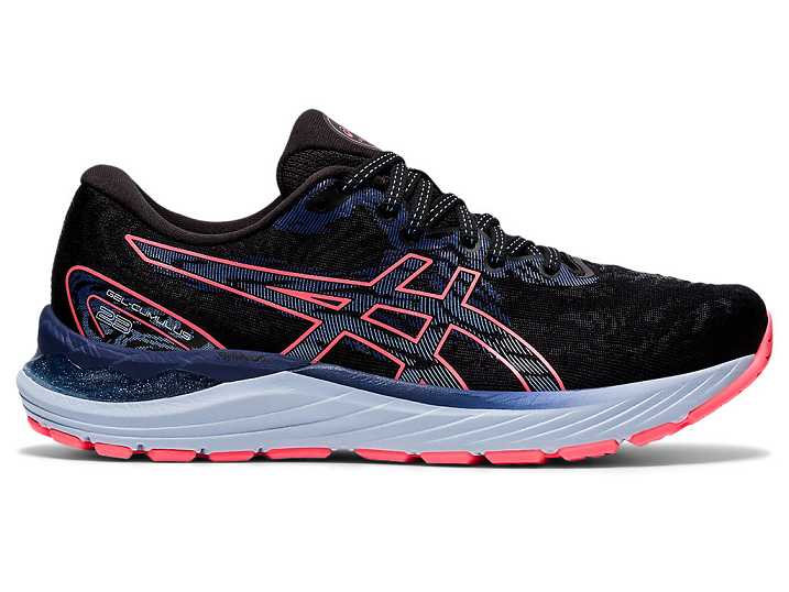 Women's Asics GEL-CUMULUS 23 Running Shoes Black / Coral | Israel-2561947