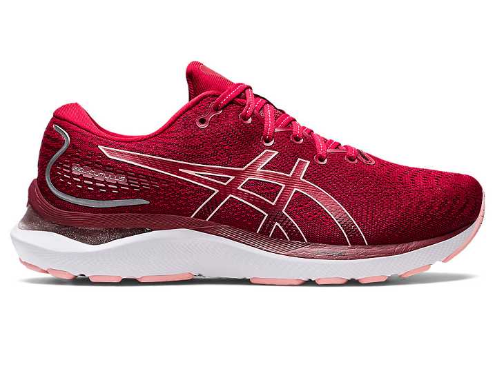 Women's Asics GEL-CUMULUS 24 Running Shoes Red / Rose | Israel-0167235