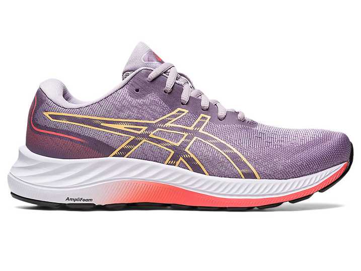 Women's Asics GEL-EXCITE 9 WIDE Running Shoes Purple / Light Orange | Israel-3786450