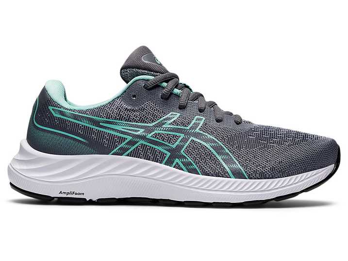Women's Asics GEL-EXCITE 9 WIDE Walking Shoes Grey / Green | Israel-0281645