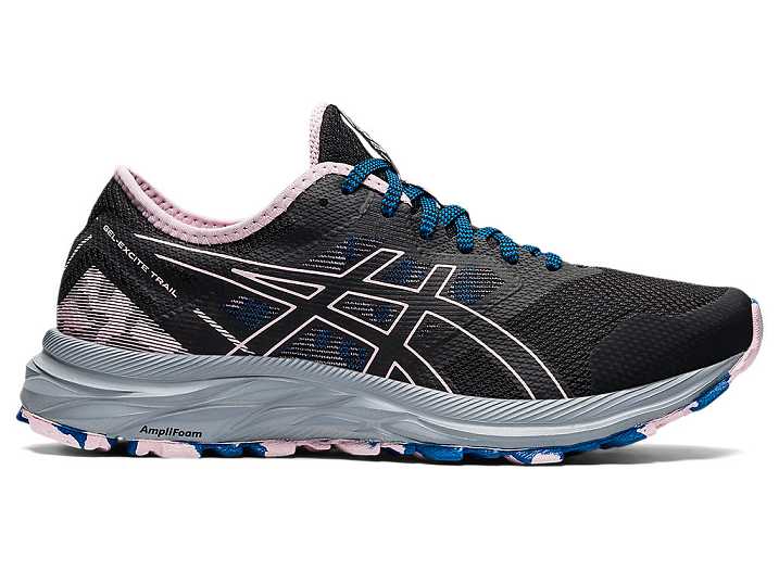 Women's Asics GEL-EXCITE TRAIL Walking Shoes Black / Rose | Israel-0634987