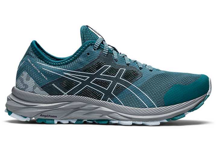 Women's Asics GEL-EXCITE TRAIL Walking Shoes Deep Green | Israel-2496107