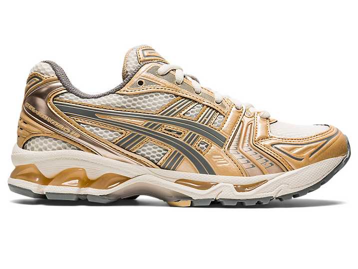 Women's Asics GEL-KAYANO 14 Sneakers Cream / Grey | Israel-4287510