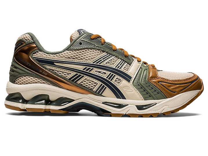 Women's Asics GEL-KAYANO 14 Sneakers Khaki | Israel-4875139