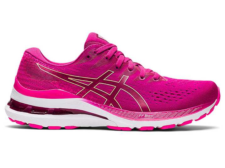 Women's Asics GEL-KAYANO 28 Running Shoes Fuchsia Red / Pink | Israel-2304697