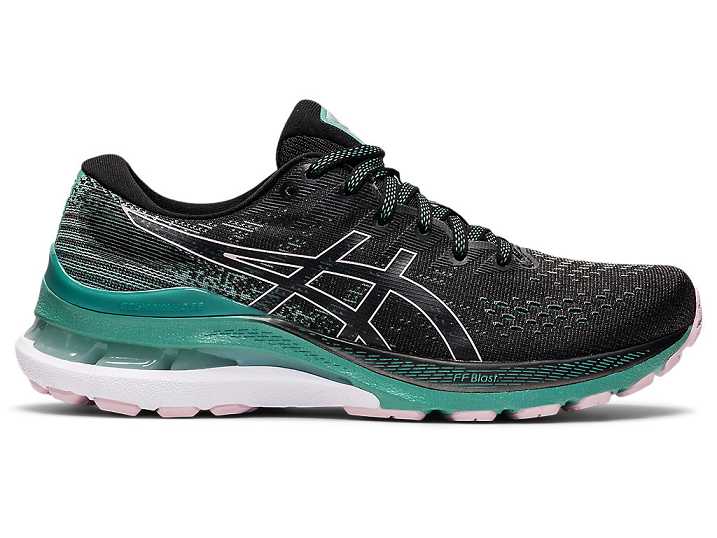 Women's Asics GEL-KAYANO 28 Running Shoes Black / Olive | Israel-4073261