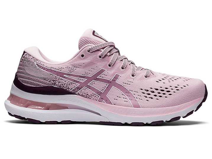 Women's Asics GEL-KAYANO 28 WIDE Running Shoes Rose / White | Israel-1680592