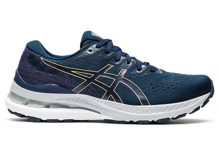 Women's Asics GEL-KAYANO 28 WIDE Running Shoes Blue | Israel-8501379