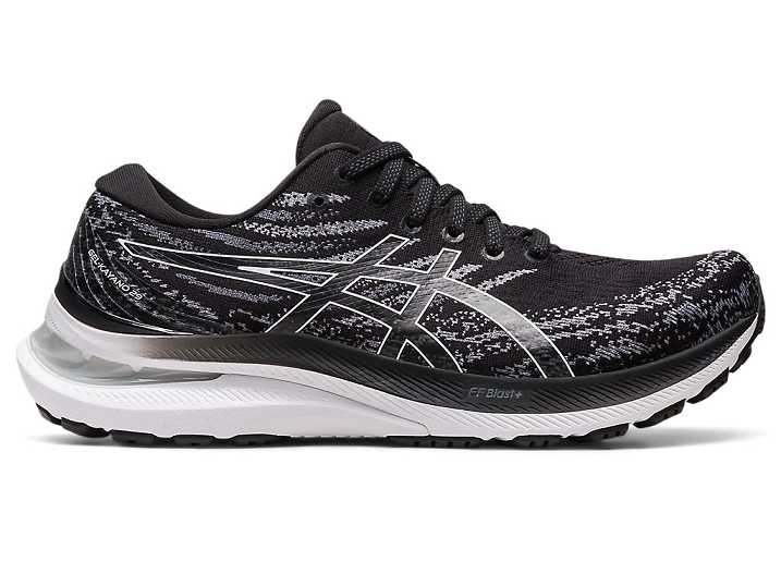 Women's Asics GEL-KAYANO 29 NARROW Running Shoes Black / White | Israel-9215386