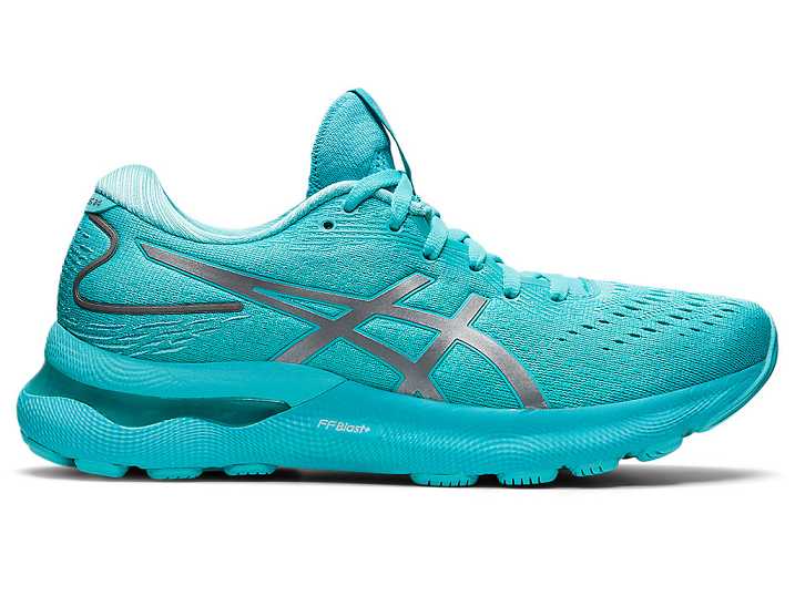 Women's Asics GEL-NIMBUS 24 LITE-SHOW Running Shoes Mint | Israel-7540693