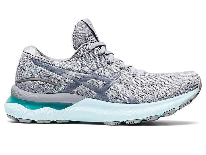 Women's Asics GEL-NIMBUS 24 MK Running Shoes Grey | Israel-0749261