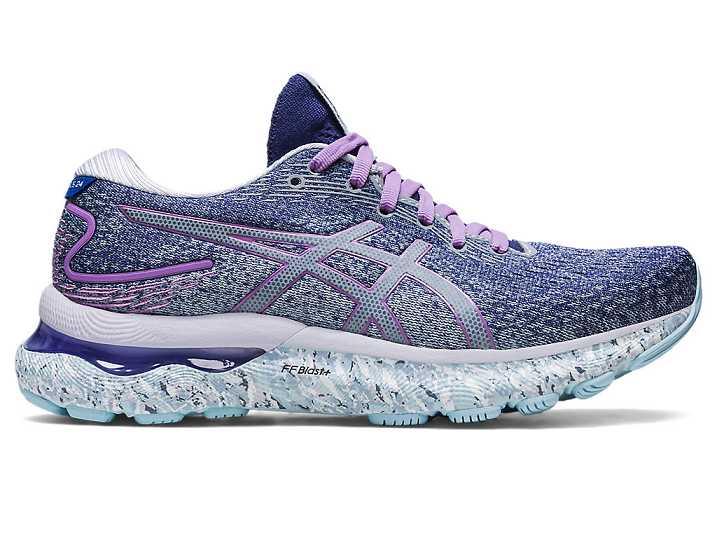 Women's Asics GEL-NIMBUS 24 Running Shoes Light Blue / White | Israel-2309487