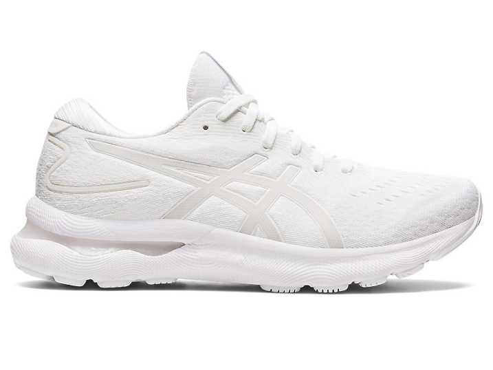 Women's Asics GEL-NIMBUS 24 Running Shoes White | Israel-4560892