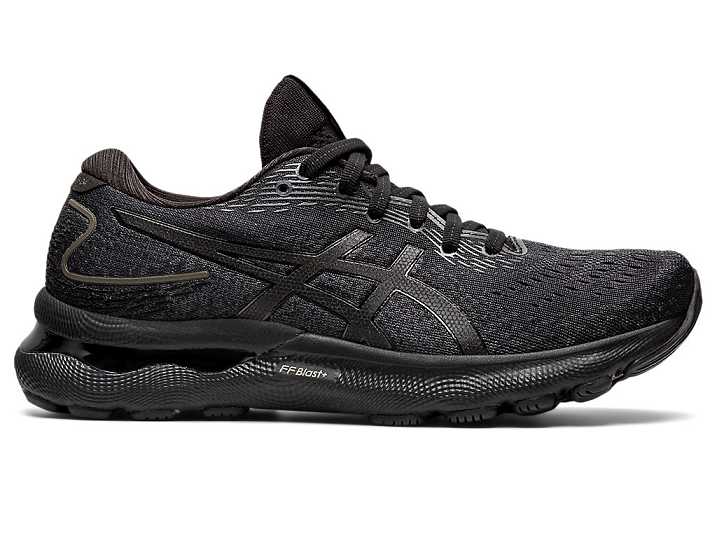 Women's Asics GEL-NIMBUS 24 WIDE Running Shoes Black | Israel-7483596