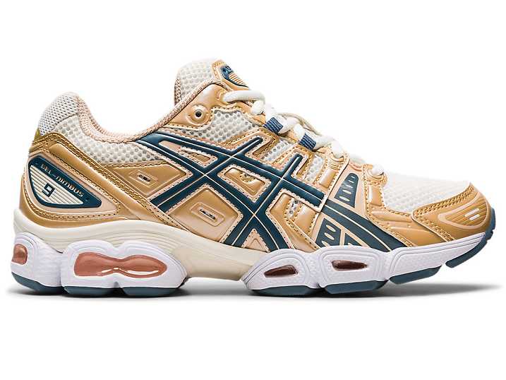 Women's Asics GEL-NIMBUS 9 Sneakers Cream | Israel-7240193